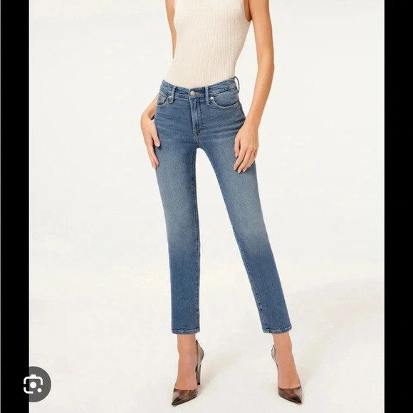 GOOD AMERICAN GOOD STRAIGHT JEANS - Picture 1 of 5
